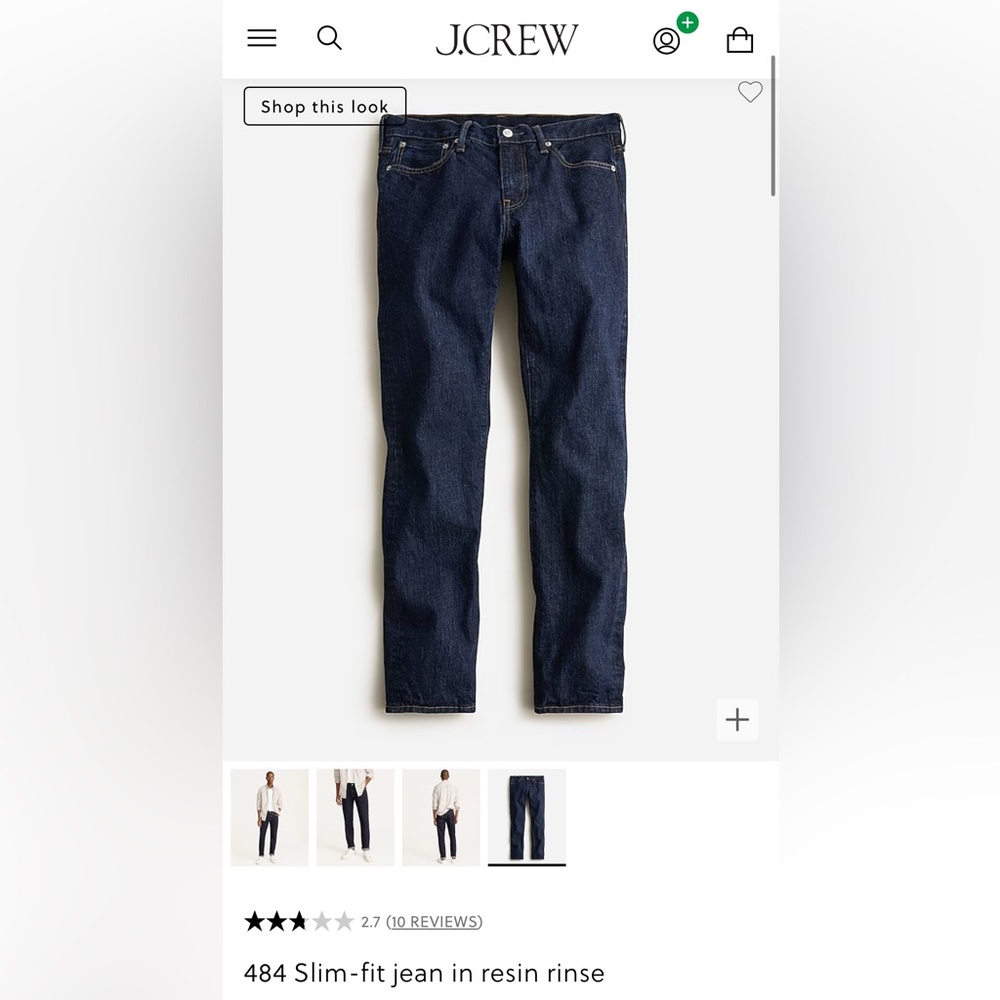 NWT J. Crew men’s jeans